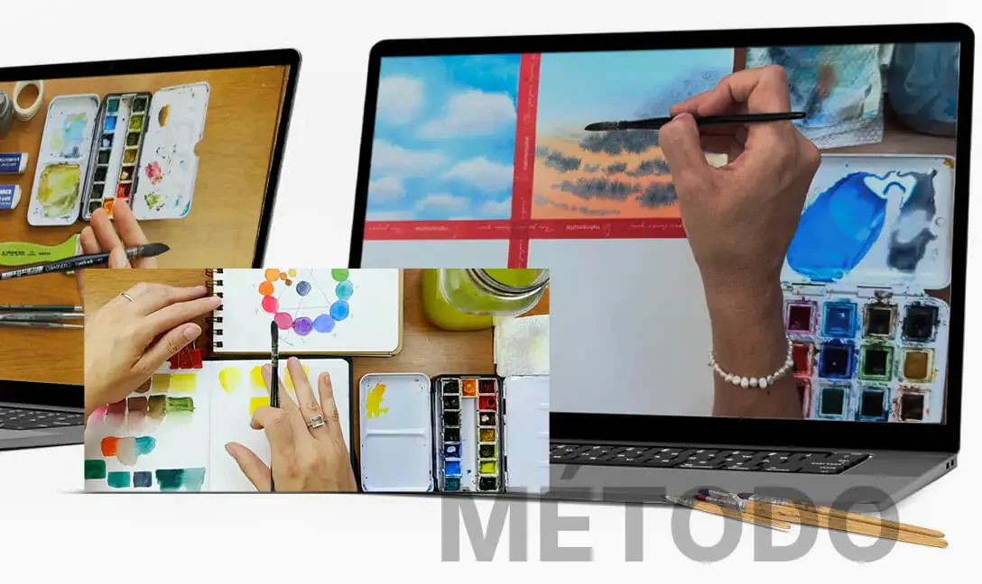 O método Memórias do Horizonte sendo estudado no computador