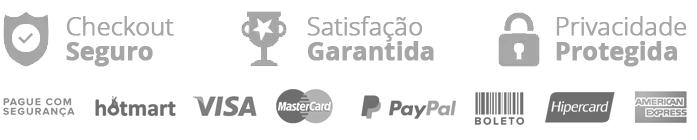 Checkout seguro, satisfação garantida, privacidade protegida