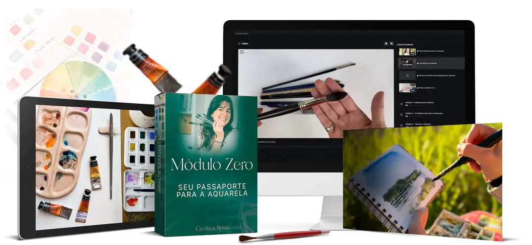 Módulo Zero para iniciantes na aquarela