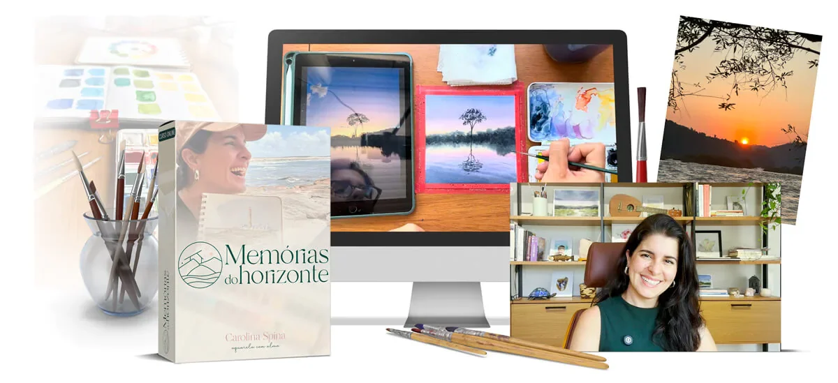 Curso Memórias do Horizonte em vários dispositivos